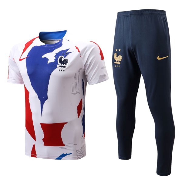 Trikot Frankreich Komplett-Set 2022-23 Blau Weiß Rote